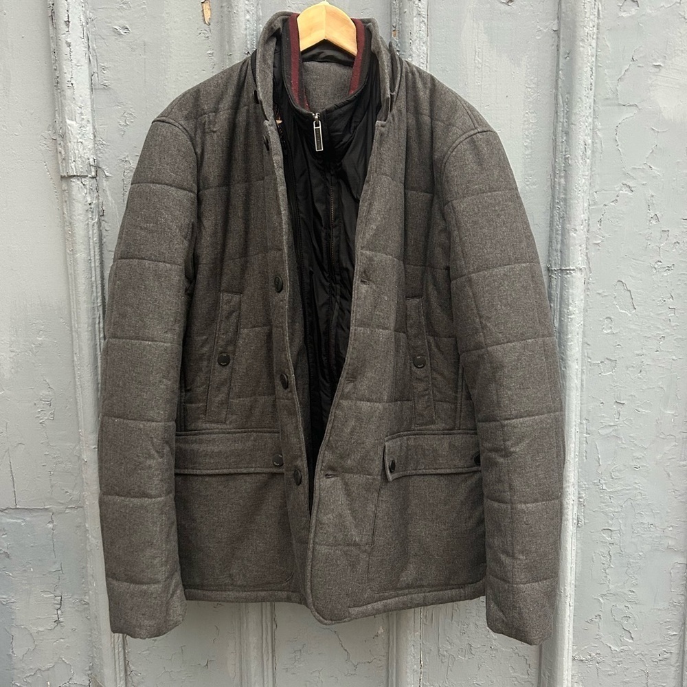 Ted Baker Grey Jaycie Padded Jacket, size Ted 6 (XXL)